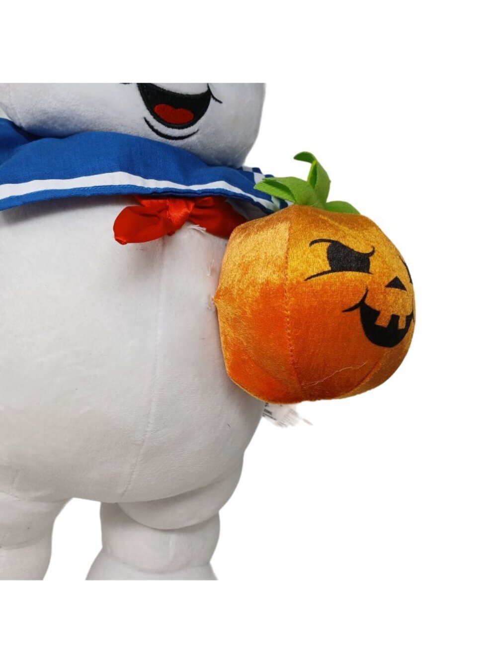 Ghostbusters Stay Puff Marshmallow Man Plush Holding Pumpkin 21" Gemmy #MS-top - Picture 11 of 11